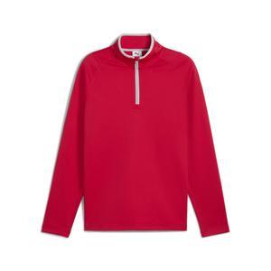 631105-04-polaire-gaufre-1-4-zip-puma-red