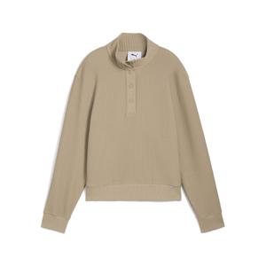 633036-01-sweatshirt-femme-puma-w-boulder-1-2-snap-pullover-ice-coffee