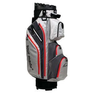 ob-grey-red-sac-chariot-de-golf-avec-poche-magnetique-tour-made-organizer-gris-rouge-tu